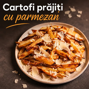 CARTOFI PRĂJIȚI CU PARMEZAN
