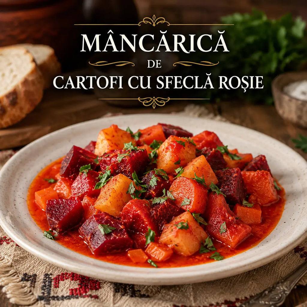 MÂNCĂRICĂ DE CARTOFI CU SFECLĂ ROȘIE