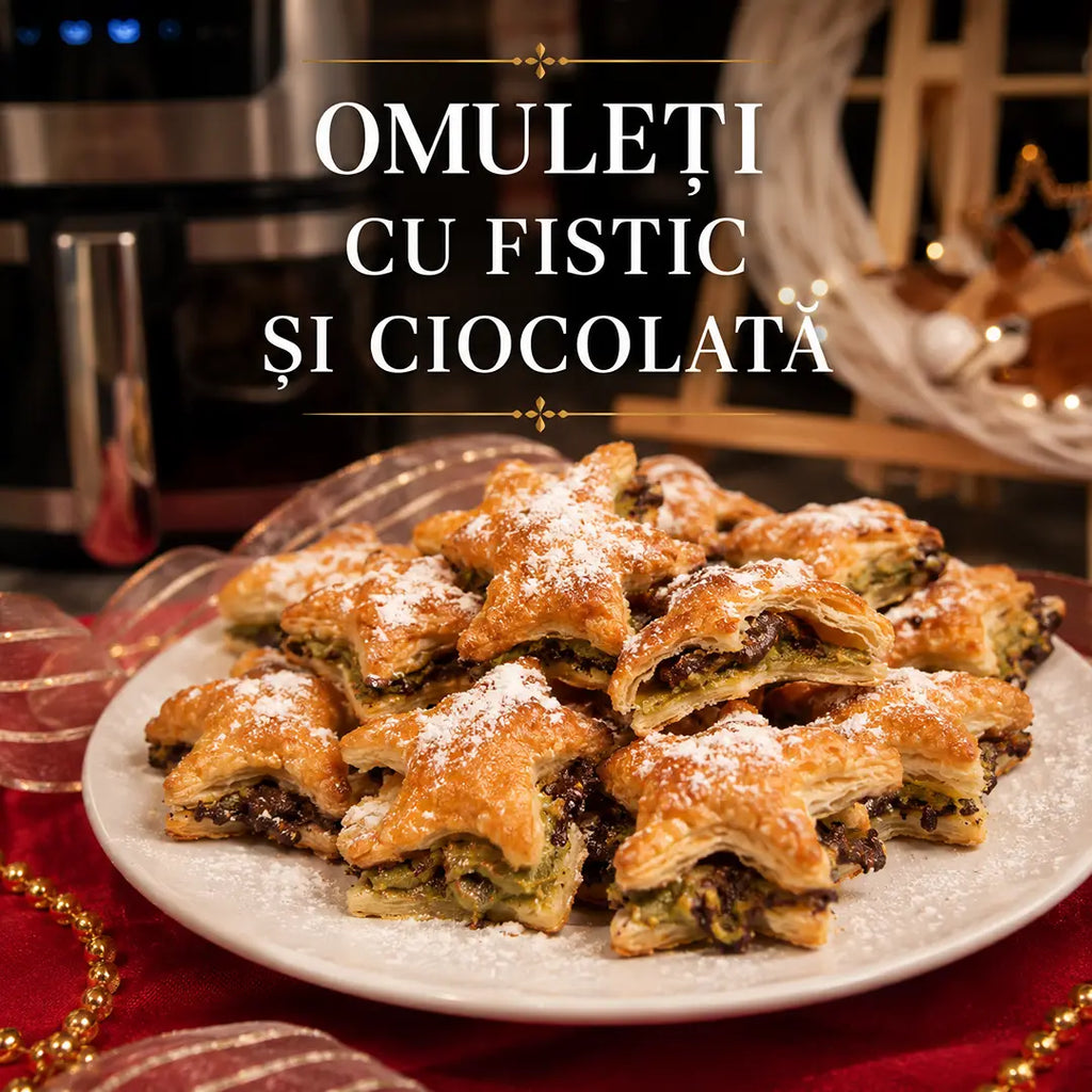 OMULEȚI CU FISTIC ȘI CIOCOLATĂ