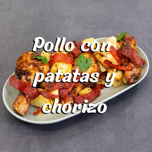POLLO CON PATATAS Y CHORIZO