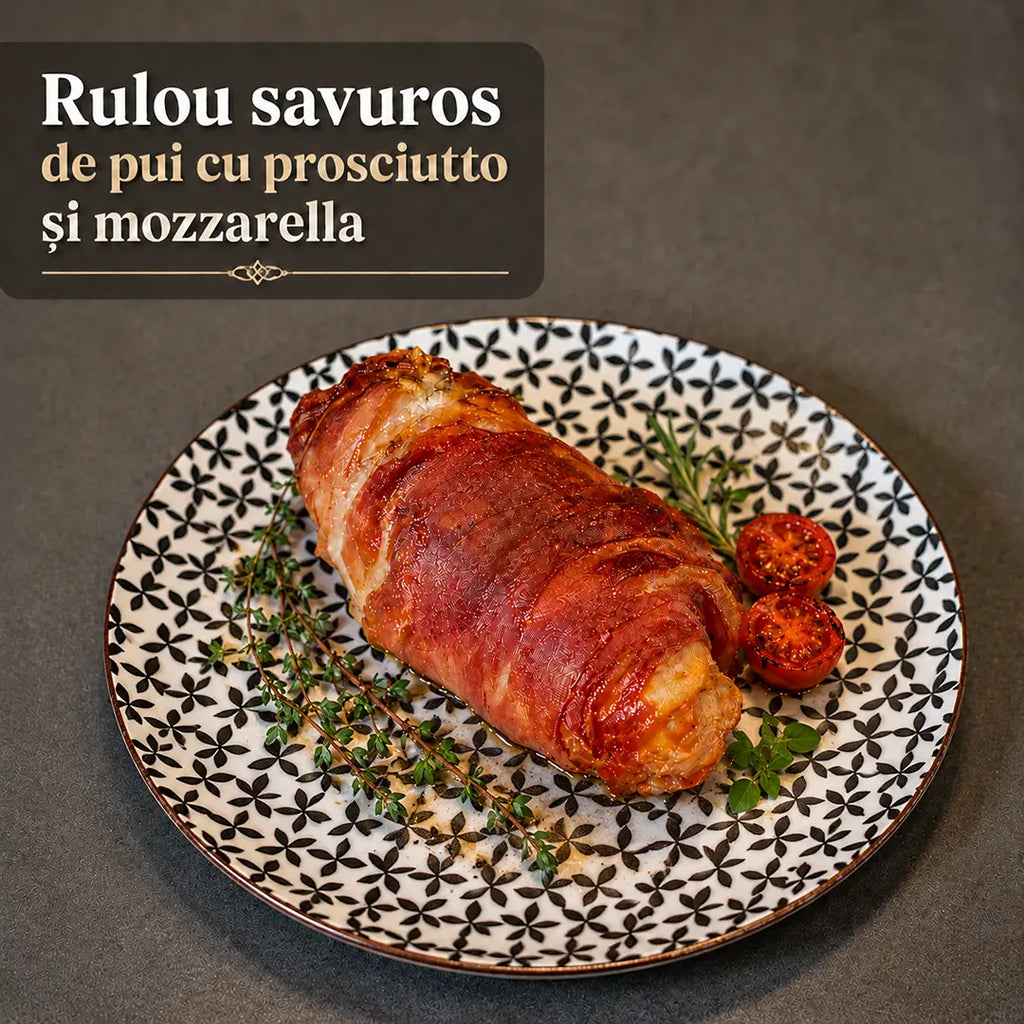RULOU SAVUROS DE PUI CU PROSCIUTTO ȘI MOZZARELLA