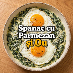 SPANAC CU PARMEZAN ȘI OU