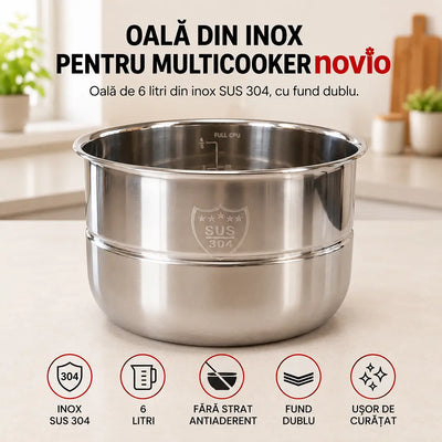 Oală inox multicooker