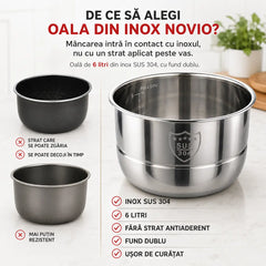 Oală inox multicooker