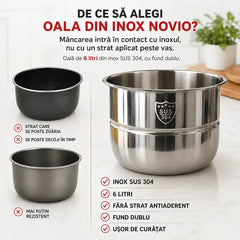 Oală inox multicooker